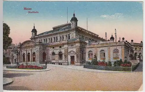 (37938) AK Mainz, Stadthalle, 1919