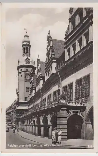 (37936) Foto AK Leipzig, altes Rathaus, Feldpost 1941