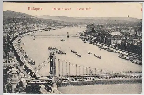 (37894) AK Budapest, Duna részlet 1910er