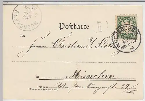 (37900) AK Gruß aus Nürnberg, Totale vom Hallerthor, 1900