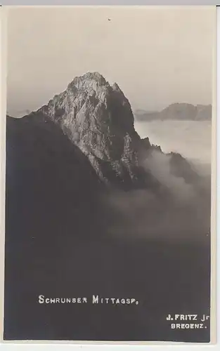 (37897) Foto AK Schrunser Mittagspitze, vor 1945