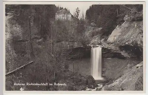 (37893) Foto AK Scheidegg i. Allgäu, Unterer Rickenbachfall i. Rohrach