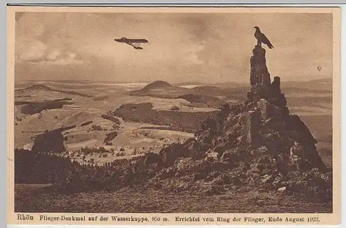 (37885) AK Wasserkuppe (Rhön), Flieger-Denkmal, 1923-45