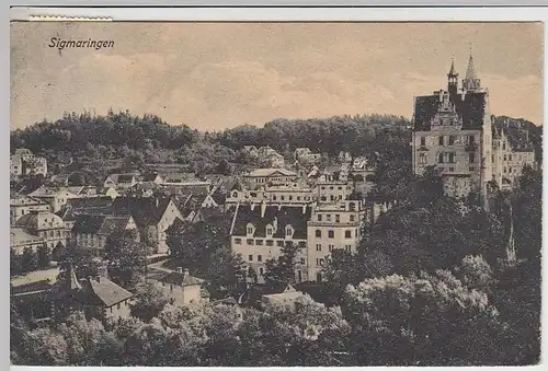 (37864) AK Sigmaringen, Totale, 1927