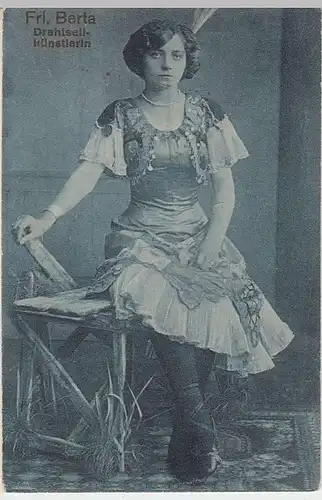 (37852) AK Drahtseilkünstlerin Frl. Berta 1919