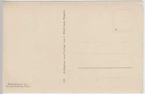 (37821) Foto AK Lech, Zürsersee m. Rockspitz, Valluga u. Trittkopf, 1921