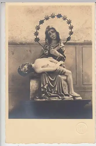 (37813) Foto AK Skulptur Maria, Piéta m. Sternenkranz, möglw. Kloster Lamspringe
