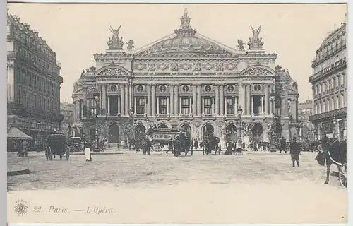 (37763) AK Paris, Oper, vor 1905