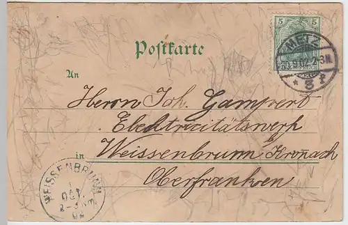 (37754) AK Gruss aus Metz, Panorama v.d. Feste Friedrich Karl, 1902