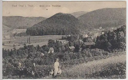 (37752) AK Bad Thal, Blick vom Paradies, 1914