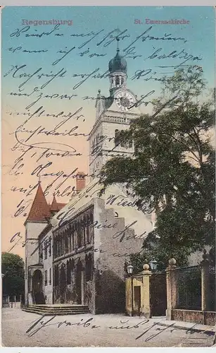 (37729) AK Regensburg, St. Emeranskirche, um 1911