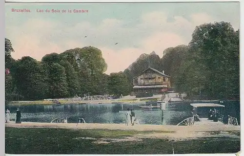 (37728) AK Brüssel, Bruxelles, Lac du Bois de la Cambre, vor 1945