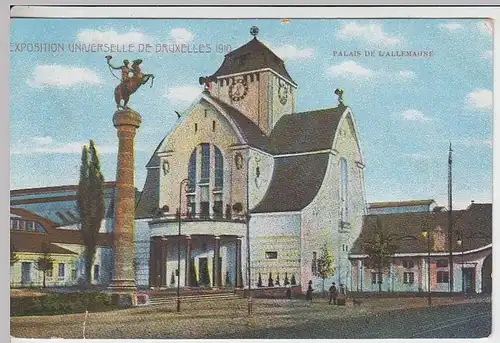 (37726) AK Brüssel, Palais de L'Allemagne, Weltausstellung 1910