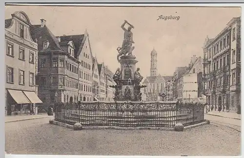 (37684) AK Augsburg, Herkulesbrunnen, 1913