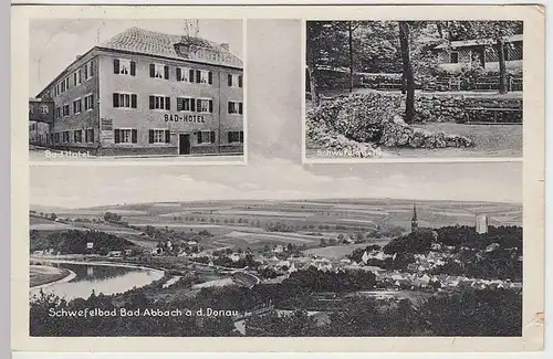 (37653) AK Bad Abbach a.d. Donau, Mehrbildkarte, 1936