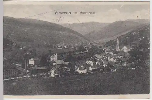 (37647) AK Stosswihr, Stossweier im Münstertal, Totale, Feldpost 1915