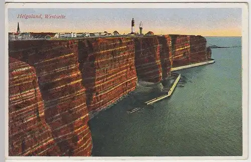 (37644) AK Helgoland, Westseite, vor 1945