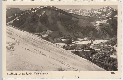 (37578) Foto AK Allgäuer Alpen, Steilhang a.d. Reuterwanne, vor 1945