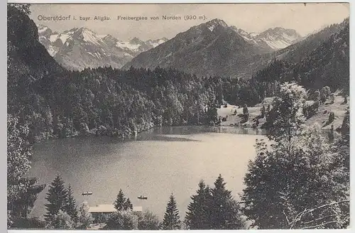 (37551) AK Oberstdorf, Freibergsee von Norden, 1915