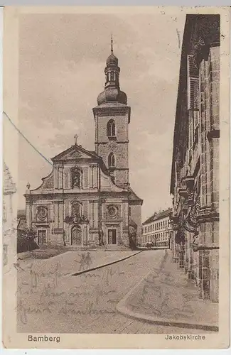 (37504) AK Bamberg, Jakobskirche, 1929