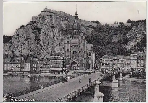 (37488) AK Dinant, Kirche u. Zitadelle, vor 1945