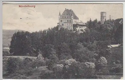 (37451) AK Mindelheim, Mindelburg, Feldpost, 1917