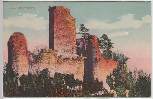 (37344) AK Ruine Burg Landsberg (Elsass), vor 1945