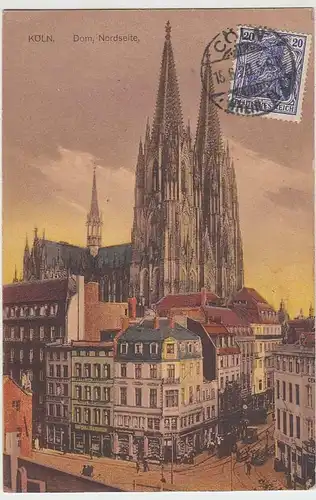 (37287) AK Köln, Dom, Nordseite, 1920