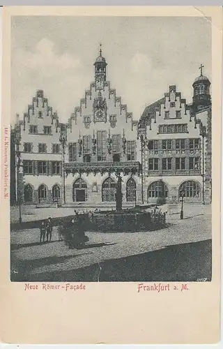(37258) AK Frankfurt a.M., neue Römer-Fassade, vor 1905
