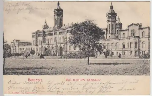 (37242) AK Hannover, Kgl. Technische Hochschule, 1900