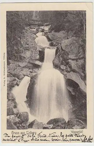 (37214) AK Gruss aus Triberg, Wasserfall, 1902