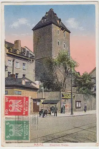 (37178) AK Mainz, Eiserner Turm, 1925