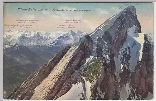 (37162) AK Pilatus-Kulm, Tomlishorn u. Berneralpen 1913