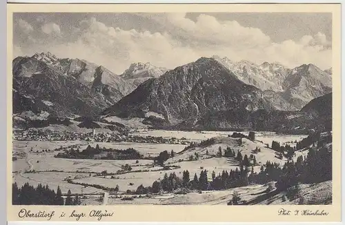 (37096) AK Oberstdorf, Totale, vor 1945