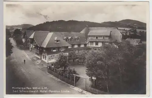 (37033) Foto AK Hinterzarten, Hotel-Pension Linde, 1928