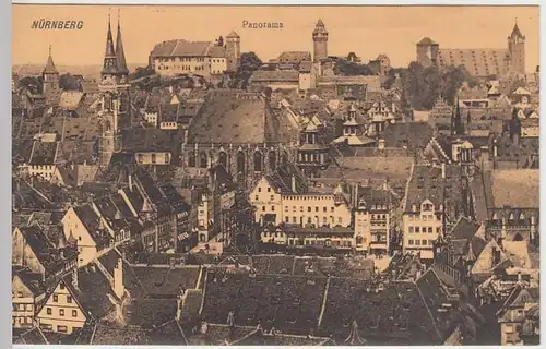 (36982) AK Nürnberg, Panorama, 1914