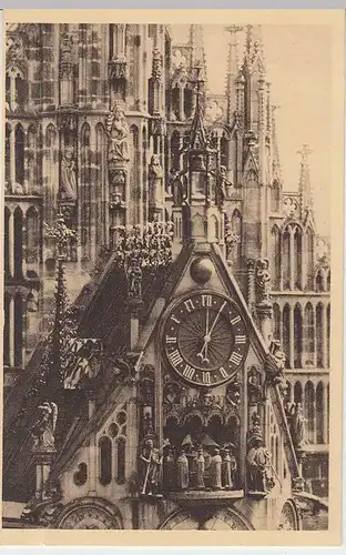 (36973) AK Nürnberg, Frauenkirche, Männleinlaufen, vor 1945