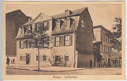 (36957) AK Weimar, Schillerhaus, vor 1945