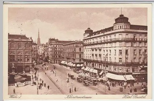 (36943) AK Wien, Kärntnerstraße, Hotel Bristol, 1929