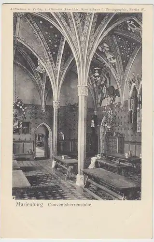 (36916) AK Malbork, Marienburg, Conventsherrenstube, um 1915