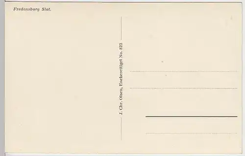 (36879) AK Seeland, Schloss Fredensborg, vor 1945