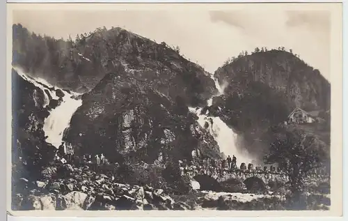 (36872) Foto AK Laatefos-Wasserfälle, 1920er