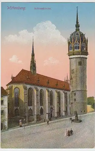 (36853) AK Wittenberg, Schloßkirche, vor 1945