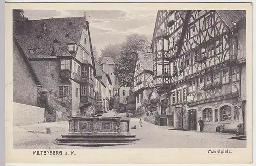 (36847) AK Miltenberg a.M., Marktplatz, vor 1945