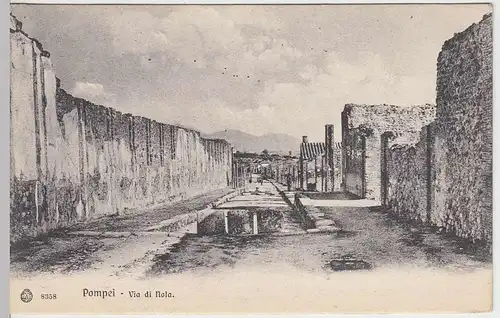 (36845) AK Pompei, Via di Nola, vor 1945