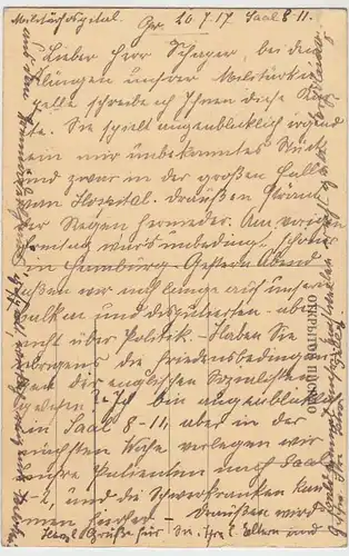 (36807) AK Porträt von Goethe, russische Karte, >Гете< 1917