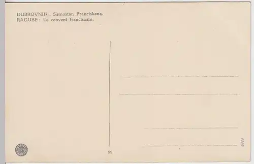 (36795) AK Dubrovnik, Ragusa, Franziskanerkloster