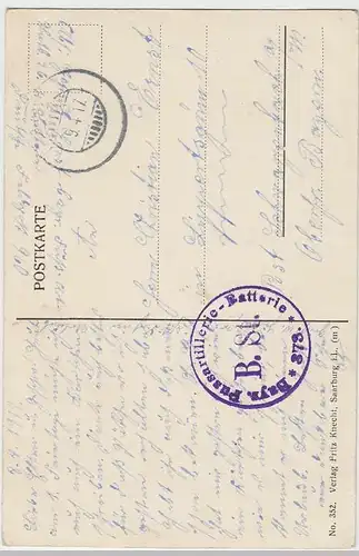 (36636) AK Bellecourt u. Fricourt, Feldpost 1917