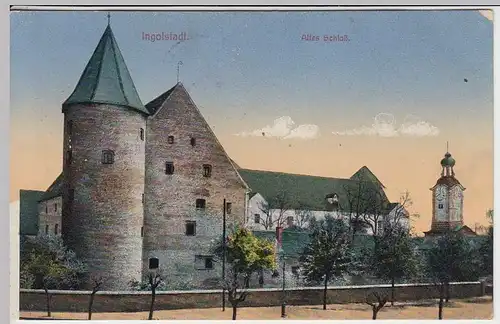 (36594) AK Ingolstadt, Altes Schloß, Feldpost 1916
