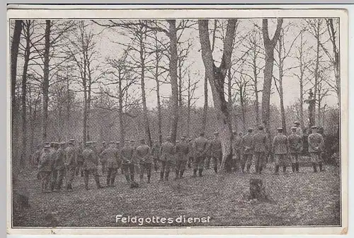 (36545) AK 1.WK Feldgottesdienst, Feldpost 1916